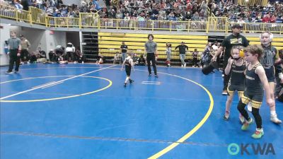 37 lbs Consi Of 8 #2 - Blakely Rodriguez, Chickasha Youth Wrestling vs Jaxson Cartwright, Midwest City Bombers Youth Wrestling Club