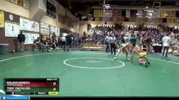 126 lbs Cons. Round 5 - Malikhi Espritu, Temecula Valley vs Tony Macaluso, Pueblo County