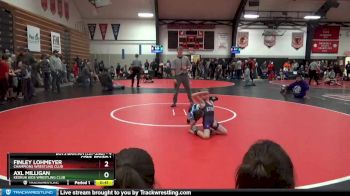 4 lbs Cons. Round 1 - Finley Lohmeyer, Champions Wrestling Club vs Axl Milligan, Keokuk Kids Wrestling Club