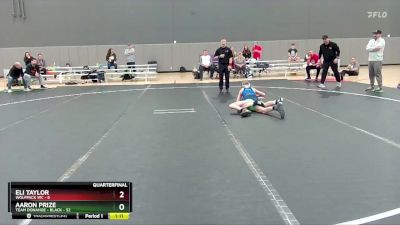 88 lbs Quarterfinals (8 Team) - Eli Taylor, Wolfpack WC vs Aaron Prize, Team Donahoe - Black