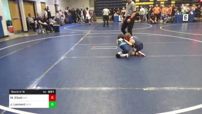 56 lbs Round Of 16 - Maverick Elliott, Mat Assassins vs Jamison Leonard, Buckeye