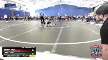 58 lbs Cons. Round 1 - Roman Madl, Spring Hill Wrestling Club vs James Dilla, Southwest Timberwolves Wrestling Club