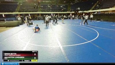 110 lbs 5th Place Match - Brooxton Lundgren, Iowa vs Simon Bettis, Sebolt Wrestling Academy