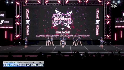 Alpha Company Tumbling and Cheer - Chaos [2026 L1 Youth - Flex - D2 - Small - A DAY 1] 2026 JAMfest Cheer Super Nationals