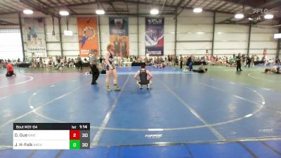 182 lbs Rr Rnd 1 - Dustin Gue, 84 Athletes Black vs Justice Hockenberry-Folk, Anchor Wrestling Club