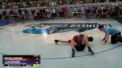 110 lbs Quarterfinal - Caleb Demmert, Juneau Youth Wrestling Club Inc. vs Mitchel Sizemore, Arctic Warriors Wrestling Club