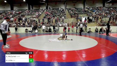 67 lbs Round Of 16 - Aiden McCorkel, Tomahawk Wrestling Club vs Bryce Little, The Storm Wrestling Center