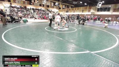 97 lbs Round 3 - Santi Valdez, Monster Garage vs Greyson Poole, Team Temecula /Pin Club