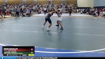 133 lbs Cons. Round 2 - Kevin Bustillos, Joliet Junior College vs Hunter Watts, Iowa Central Community College