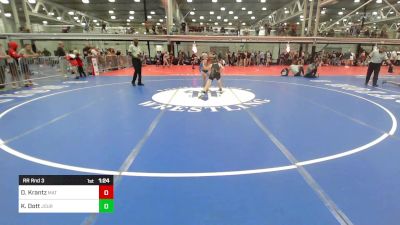 85 lbs Rr Rnd 3 - David Krantz, Mat Assassin's vs Kody Dott, Journeymen Wrestling Club