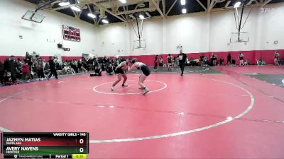 145 lbs Cons. Round 3 - Avery Navens, Frontier vs Jazmyn Matias, Santa Ana