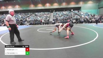 132 lbs Consi Of 16 #1 - Cruz Anderson, Grantsville vs Jacob Fernandez, Bonita