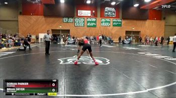 149 lbs Quarterfinal - Brian Dryer, Rio Hondo vs Dorian Parker, Palomar