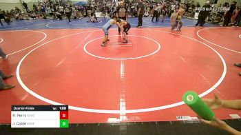 100 lbs Quarterfinal - Remington Perry, Springdale Youth Wrestling Club vs Jase Coble, Division Bell Wrestling