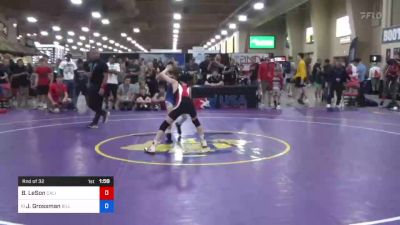 38 kg Rnd Of 32 - Brayden LeSon, California vs Jesse Grossman, Billings Wrestling Club