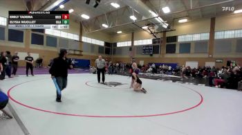 110lbs Champ. Round 2 - Emily Tadema, North Creek (Girls) vs Elysia Wuollet, Kalama (Girls)