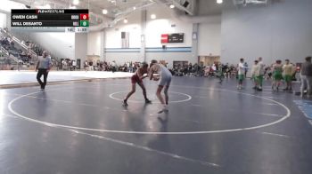 132 lbs Round 1 (16 Team) - Owen Cash, Brookwood vs Will Desanto, Hillgrove