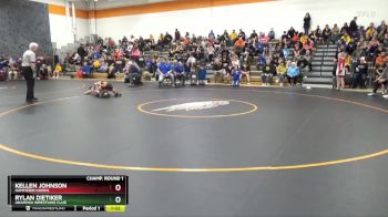 95 lbs Champ. Round 1 - Rylan Dietiker, Anamosa Wrestling Club vs Kellen Johnson, Hammerin Hawks