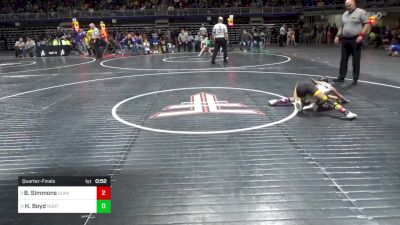 70 lbs Quarterfinal - Breslyn Simmons, Quaker Valley vs Harper Boyd, Northern Bedford