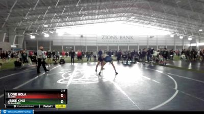 215 lbs Quarterfinal - Jesse King, Timpanogos vs Lione Hola, Kearns