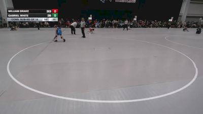 78 lbs Cons. Sub-rd Of 16 - William Drake, Sherman Challenger's vs Gabriel White, SlyFox Wrestling Academy