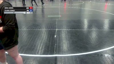 57 lbs Round 2 (10 Team) - Mika Abeel, Genesis vs Clara Corey, NC Gold