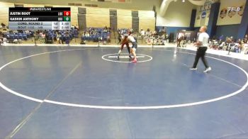 149 lbs Cons. Round 2 - Justin Root, Liberty vs Gaskin Anthony, Unattached