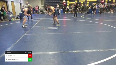 170 lbs Final - Carter Durst, All American WC vs Noah Williams, State College