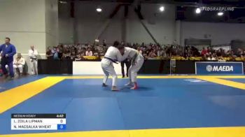 LORA ZOILA LIPMAN vs NICOLE MACSALKA WHEATON 2021 World Master IBJJF Jiu-Jitsu Championship
