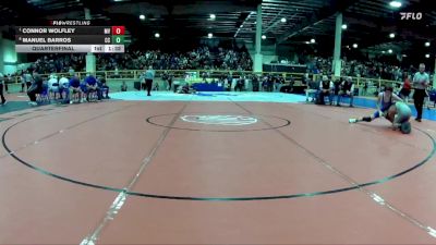 120 lbs Quarterfinal - Connor Wolfley, Moapa Valley vs Manuel Barros, Churchill County