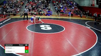 115 lbs Quarterfinal - Nathaniel Brown, United vs Dylan Brown, Yough