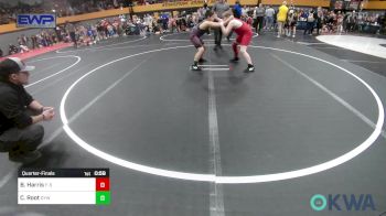 110 lbs Quarterfinal - Brittain Harris, F-5 Grappling vs Cooper Root, Geary Youth Wrestling