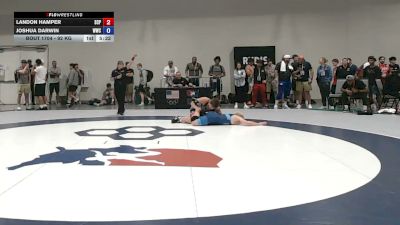92 kg Champ. Rd Of 64 - Landon Hamper, South Carroll Prep vs Joshua Darwin, Whitewater Wrestling Club