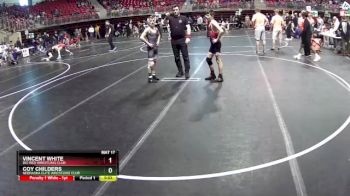 110 lbs Quarterfinal - Vincent White, Big Red Wrestling Club vs Coy Childers, Nebraska Elite Wrestling Club