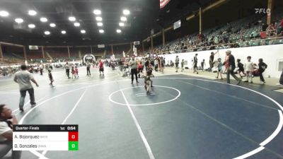 54 lbs Quarterfinal - Armando Bojorquez, NM Beast vs Damian Gonzales, Grant County Elite WC