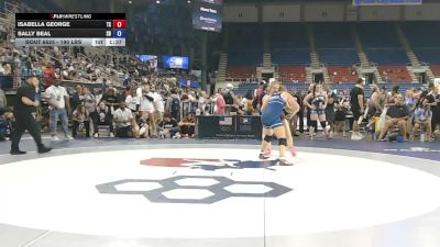 190 lbs Cons. Sub-rd Of 16 - Isabella George, Texas vs Sally Beal, South Dakota