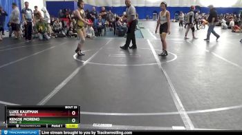 98 lbs Round 6 (8 Team) - Luke Kaufman, Ohio Titan vs Kenzie Moreno, Forge