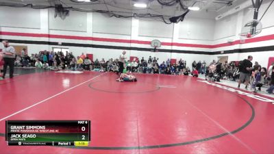 70 lbs Champ. Round 1 - Grant Simmons, Pirate Powerhouse Wrestling Ac vs Jack Seago, Open Mats