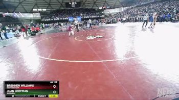 4A 126 lbs Quarterfinal - Juan Hoffman, Kamiakin vs Brennen Williams, South Kitsap