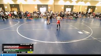 67 lbs Cons. Round 3 - Jackson Maynard, Bear River Wrestling Club vs Bridger McCleery, Ridgeline High School