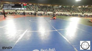 143 lbs Consi Of 16 #1 - Cannon Longest, Duncan Middle School vs Briar James, Sallisaw Takedown Club