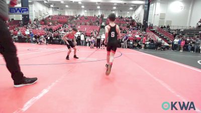 61 lbs Consolation - Eli Remington, Skiatook Youth Wrestling vs Leland Riley, Midwest City Bombers Youth Wrestling Club