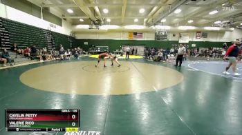 135 lbs Quarterfinal - Valerie Rico, Aberdeen (Girls) vs Cayelin Petty, Steilacoom (Girls)