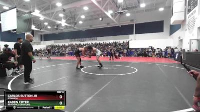 215 lbs Quarterfinal - Carlos Sutton Jr, Etiwanda vs Kaden Cryer, Reverence Grappling