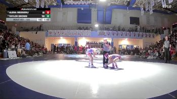 100 lbs 1st Place Match - Taylor Brown, Thunder Ridge vs Alena Messerli, West Jefferson