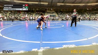 105 lbs Semifinal - Laetyn Boltz, WTC vs Azyah Rice, Inland Elite Wrestling Club