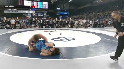 150 lbs Cons. Sub-rd Of 16 - Leif Syrko, Pennsylvania vs Kaine Lewis, Ohio