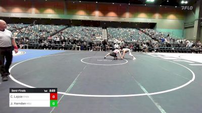 141 lbs Semifinal - Chayse Lajoie, Stanford vs Jordan Hamdan, Michigan State