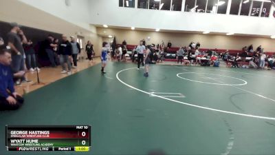 92 lbs 3rd Place Match - George Hastings, Steelclaw Wrestling Club vs Wyatt Hume, Whatcom Wrestling Academy