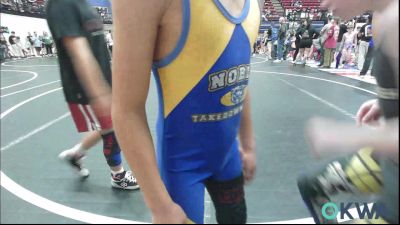 58 lbs Consolation - Maxon Rollins, Noble Takedown Club vs Brastin Woods, Tecumseh Youth Wrestling